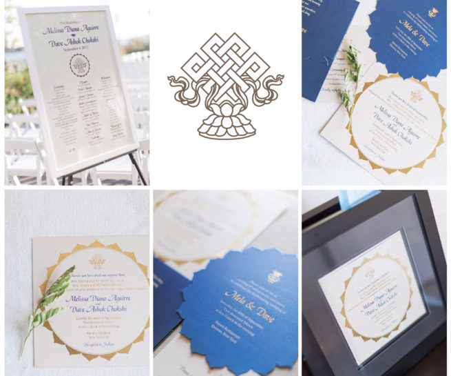 A unique wedding card designed for two affable souls! Its an elegant, simple and contemporary card for a perfect couple incorporating the auspicious endless or eternal knot in their invitation.